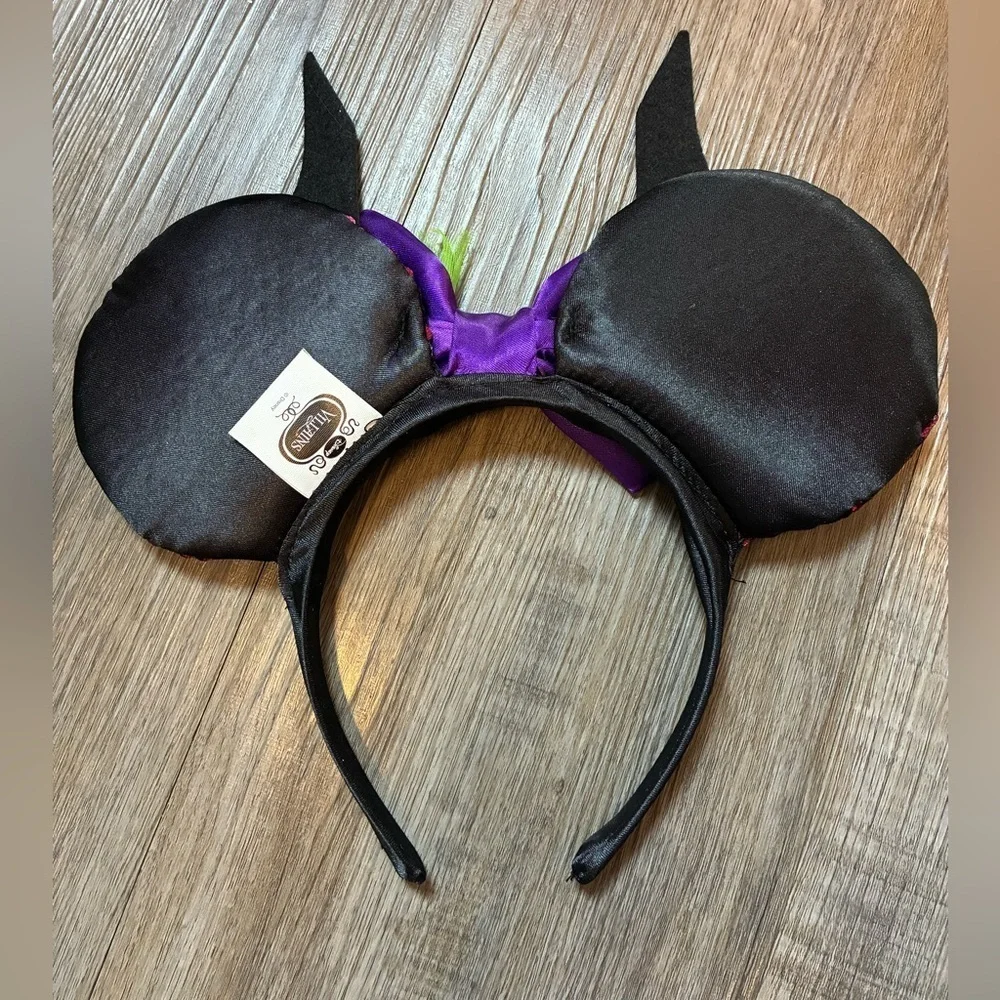 Disney Maleficent Ears Sequin NEW